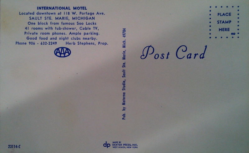 International Motel - Old Postcard (newer photo)